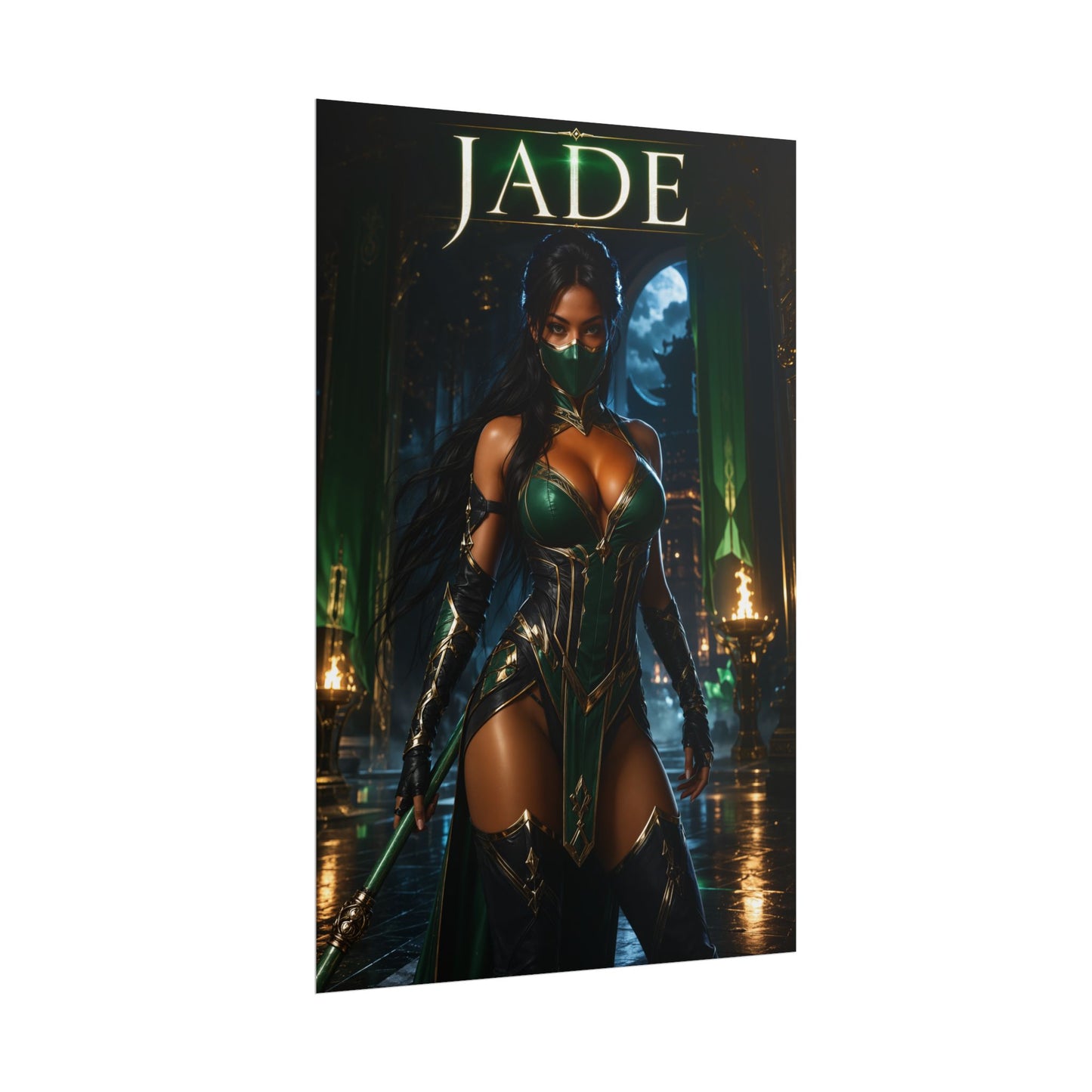 Jade Mortal Kombat Poster MK Gaming Wall Art Print Decor