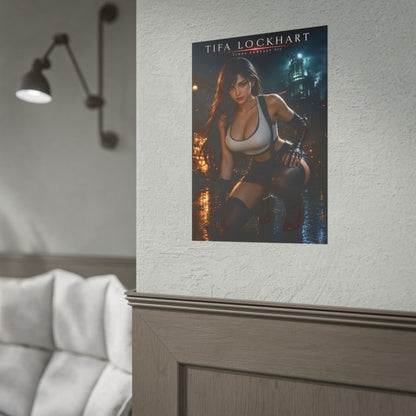 Tifa Lockhart Poster, Final Fantasy Wall Art, Gaming Print, Pin Up Decor