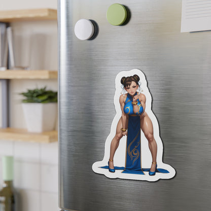 Chun-Li-Magnet – Street Fighter-Kühlschrankmagnet, Anime-Kriegerin-Dekoration