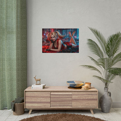 Harley Quinn Poster, DC Comics Wall Art, Gaming Print Decor