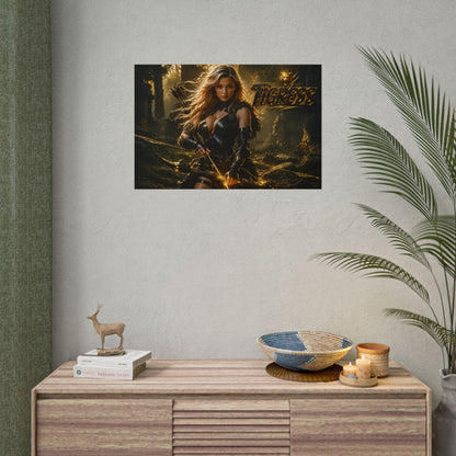 Comic Wall Art Tigress Poster Heroine Room Decor Collectible Character Print