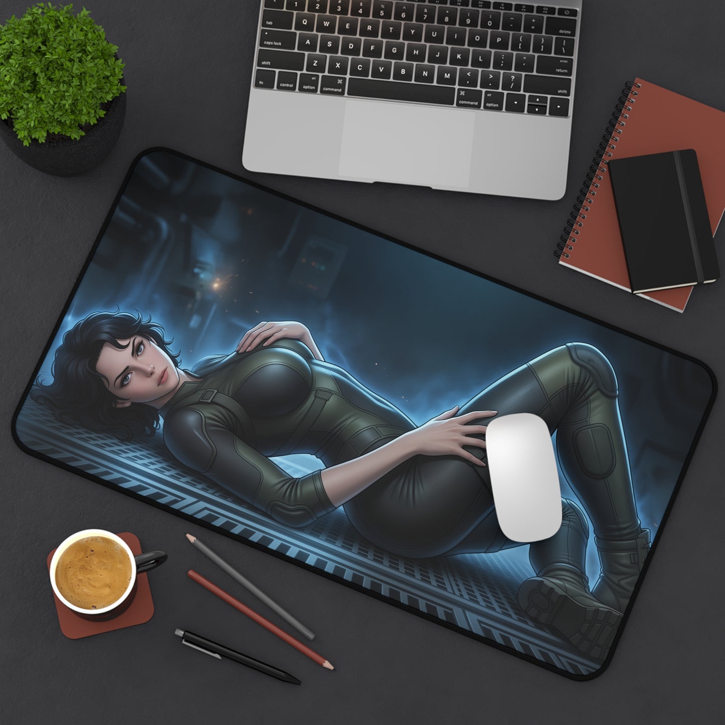 Alien Mouse Pad, Ellen Ripley Desk Mat, Gamer Room Decor