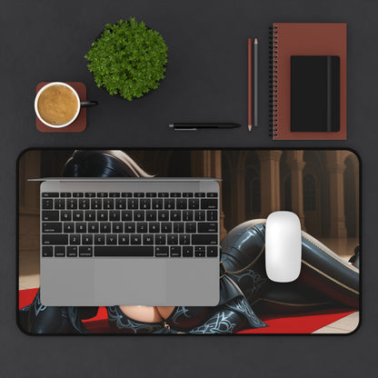 Bayonetta-Schreibtischunterlage, stylisches Mauspad im Stil der Actionspielheldin, Gaming-Schreibtisch-Setup