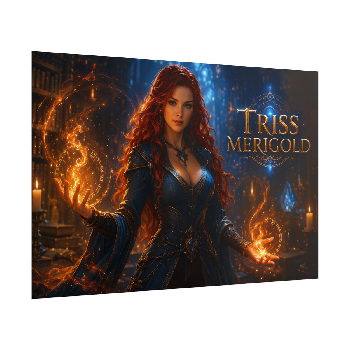 Triss Merigold The Witcher Wall Art Poster Fantasy Bedroom Decor Character Print