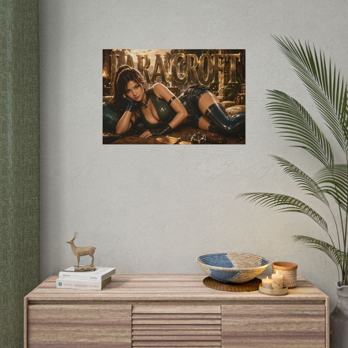 Gaming Wall Art Lara Croft Tomb Raider Poster Game Room Decor Gamer Gift Print