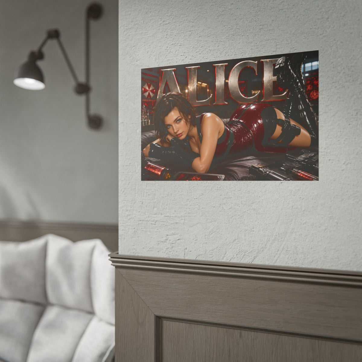 Alice Character Poster Resident Evil Gamer Room Wall Art Collectible Decor