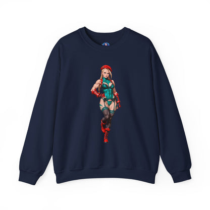 Біла толстовка Cammy, чохол Street Fighter Crewneck, одяг для фанатів Gaming Fandom