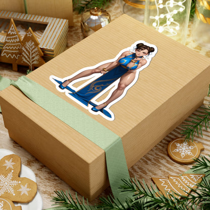 Наклейка Чун-Лі – вінілова наклейка Street Fighter для ноутбуків, журналів та декору інтер'єру