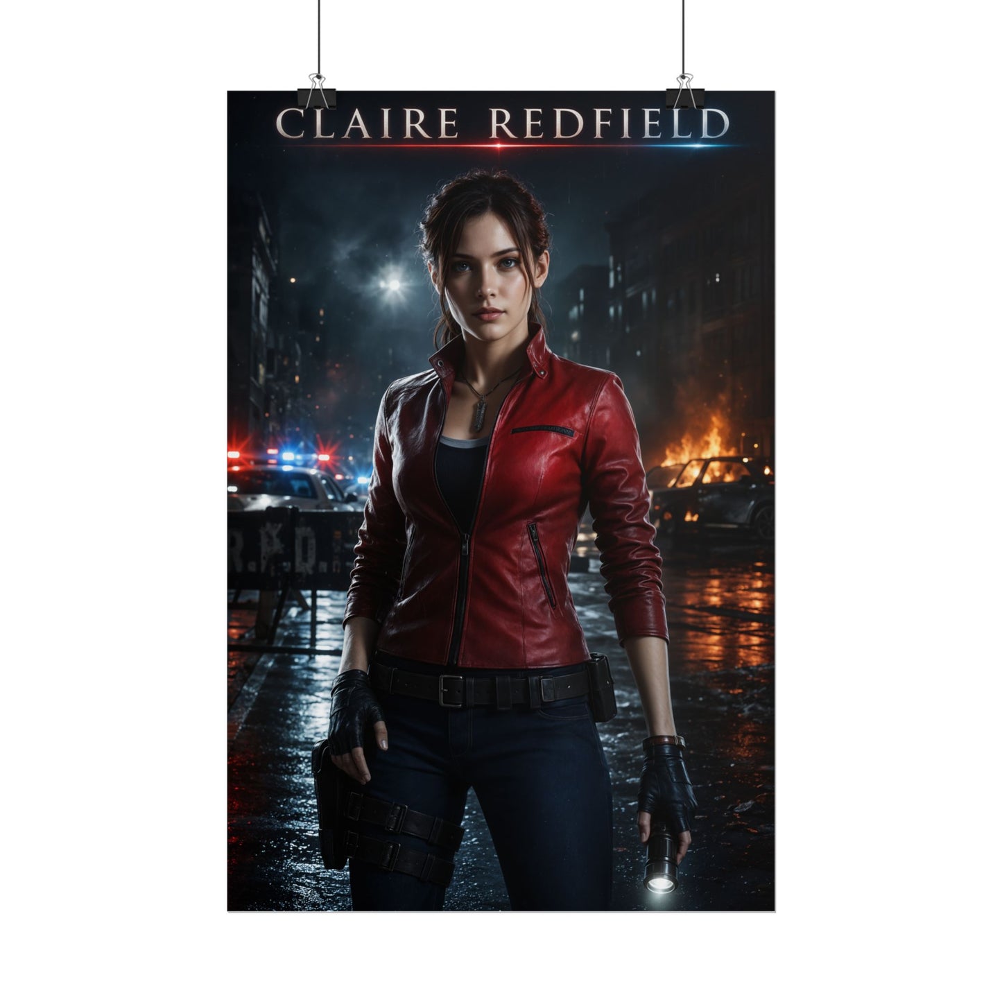 Claire Redfield Resident Evil Collectible Poster Gaming Wall Art