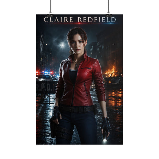 Claire Redfield Resident Evil Collectible Poster Gaming Wall Art