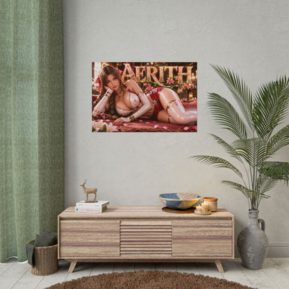 Game Room Decor Aerith Gainsborough Poster Gaming Wall Art Character Print