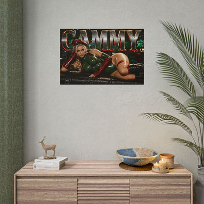 Cammy White Street Fighter Wall Art Poster Gaming Decor Collectible Gamer Gift