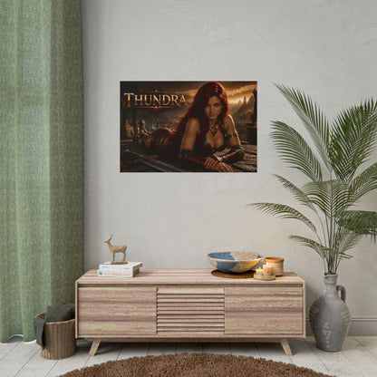 Comic Wall Art Thundra Poster Heroine Room Decor Collectible Character Print