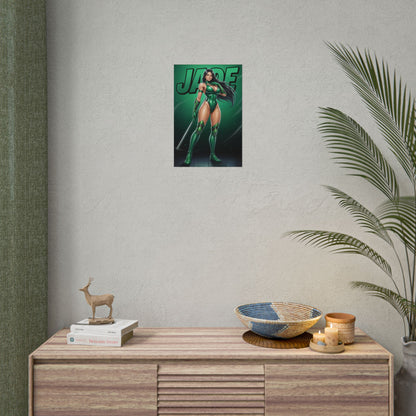 Jade Mortal Kombat Art Print, MK Wall Art Poster, Warrior Princess Decor, Fighting Game Artwork, Gamer Gift