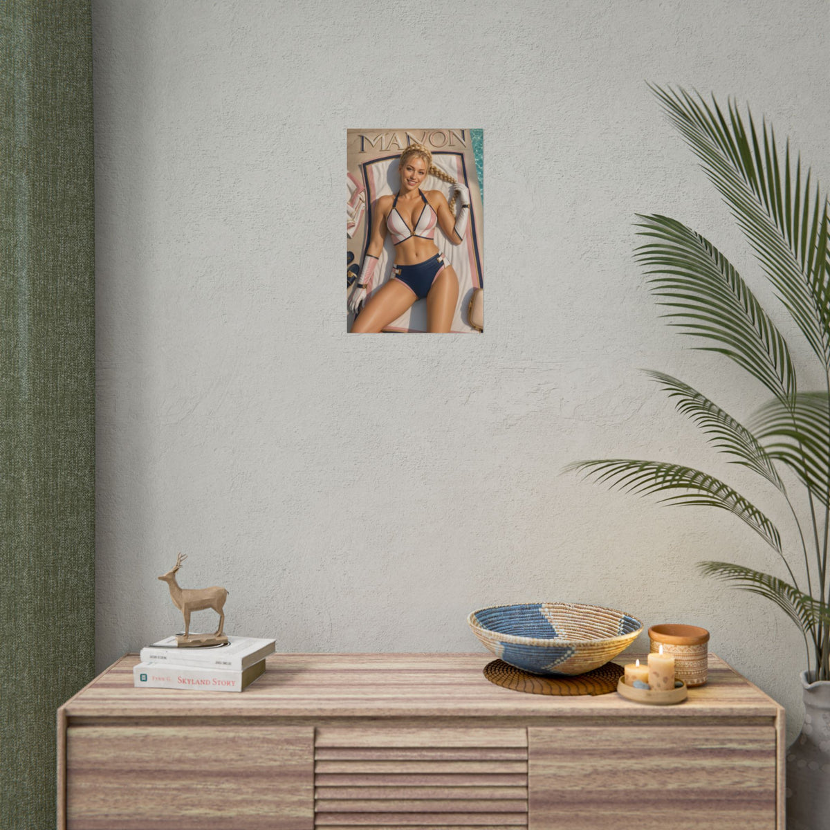 Manon Street Fighter Gaming Poster Wall Art Gamer Room Decor Collectible Print