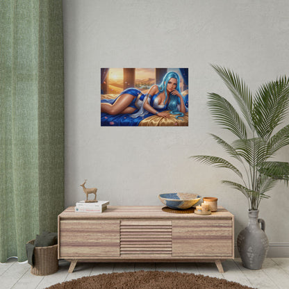 Nefertari Vivi Poster, Anime Wall Art, Fantasy Print, Room Decor