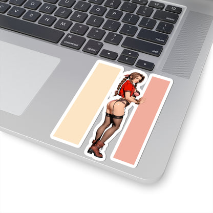 Aerith-Aufkleber – Vinyl-Aufkleber für Fantasy-Spiele, Laptops, Notizbücher und Innendekoration