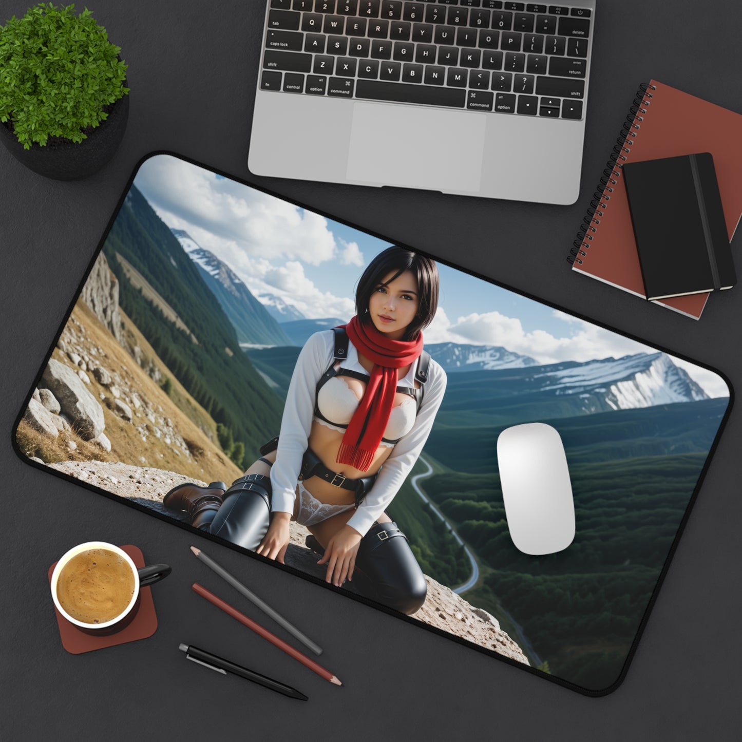 Килимок для миші Mikasa Ackerman, килимок для столу «Атака титанів», набір для гри воїн з аніме