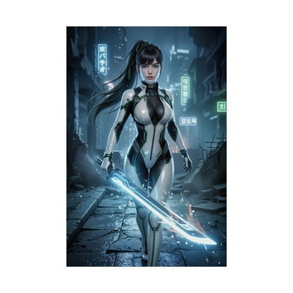 EVE Stellar Blade Wall Art Print, Futuristic Game Poster, Android Girl Decor, Gaming Room Poster, Gamer Gift
