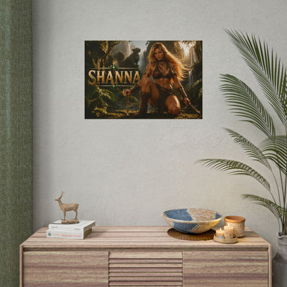 Comic Wall Art Shanna Poster Heroine Room Decor Collectible Character Print