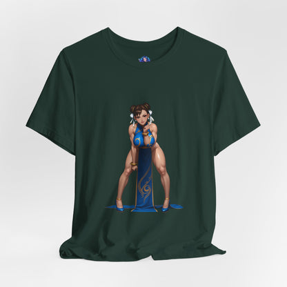 Chun-Li T-Shirt | Street Fighter Grafik-T-Shirt für Gamer &amp; Anime-Fans | Kämpfer-Waifu-Shirt