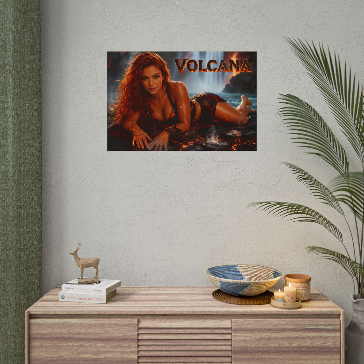 Volcana Wall Art Poster Comic Room Decor Collectible Character Print