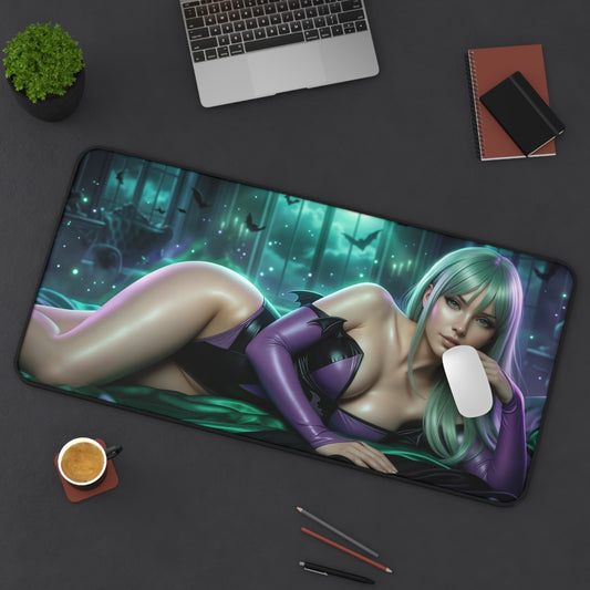 Darkstalkers Mouse Pad, Morrigan Desk Mat, Gamer Gift XXL