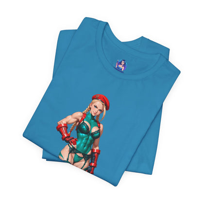 Cammy White T-Shirt | Street Fighter Grafik-T-Shirt für Gamer &amp; Anime-Fans | Waifu-Shirt