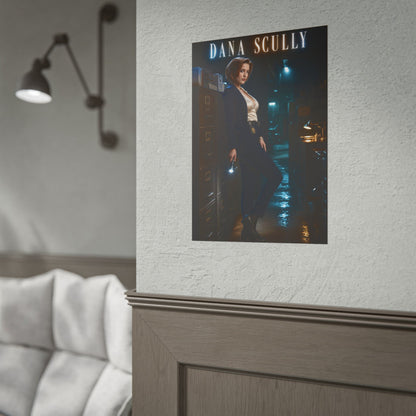 Dana Scully X-Files Poster FBI TV Series Wall Art Print