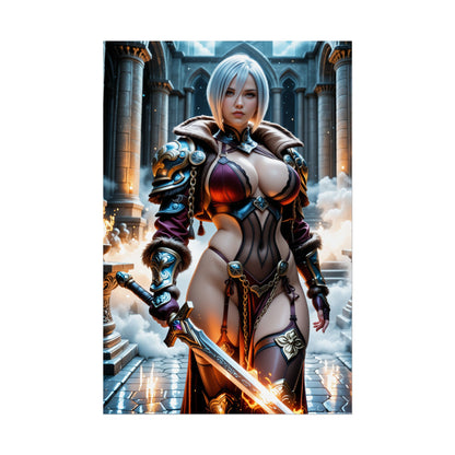 Настінне мистецтво для ігрового вайфу | Аніме-постер Айві Валентайн для кімнати або інсталяції