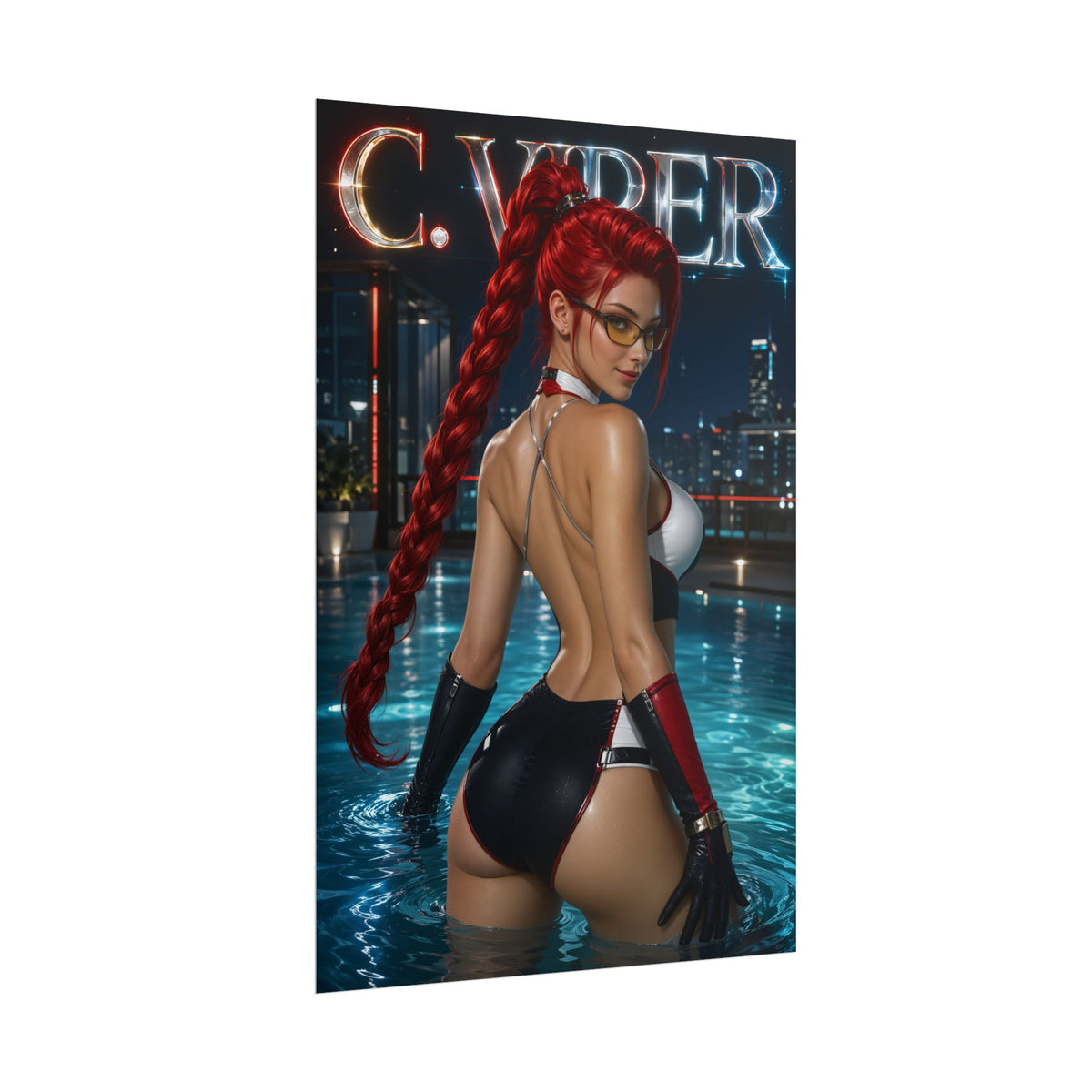 C Viper Street Fighter Gaming Poster Wall Art Gamer Room Decor Collectible Print