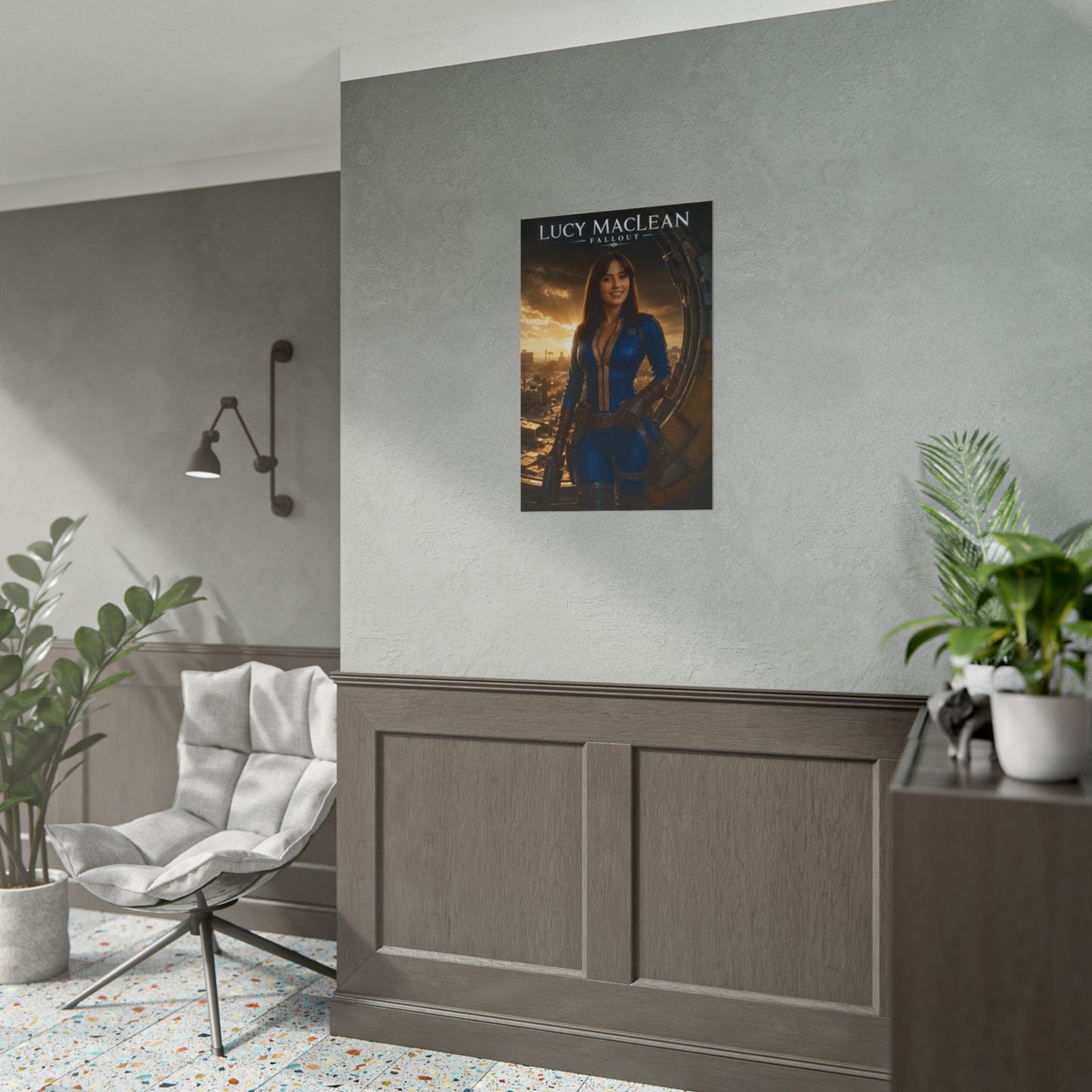 Lucy Fallout Poster, Fallout Wall Art, Gaming Print, Post Apocalyptic Decor