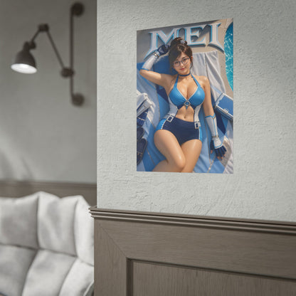 Mei Overwatch Gaming Poster Wall Art Gamer Room Decor Collectible Print