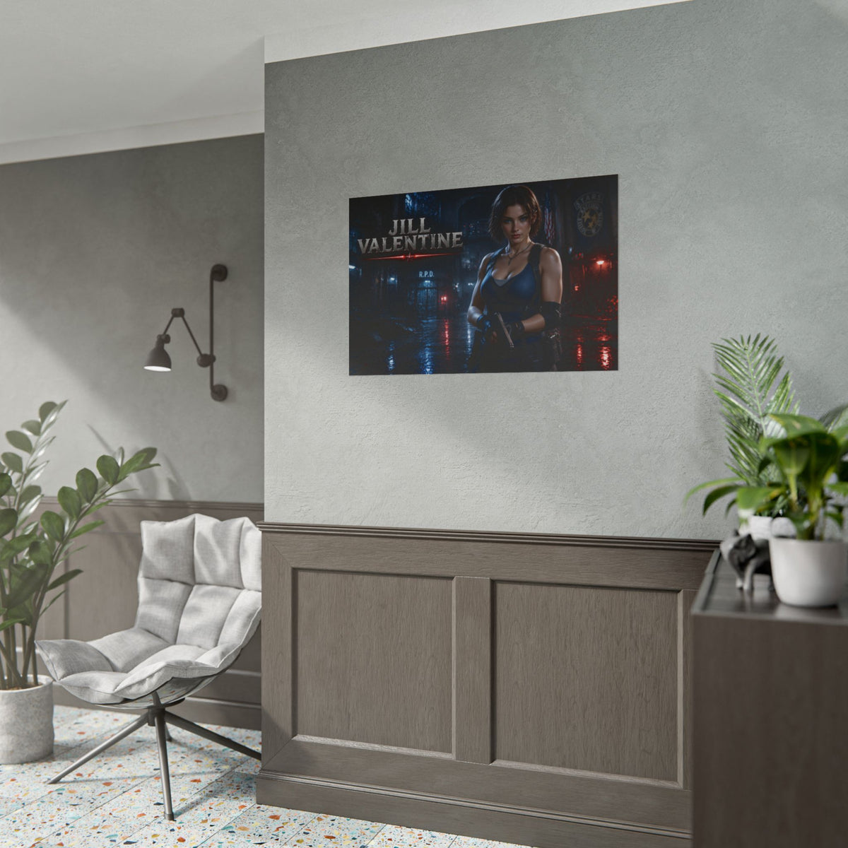 Game Room Decor Jill Valentine Poster Character Wall Art Gamer Gift