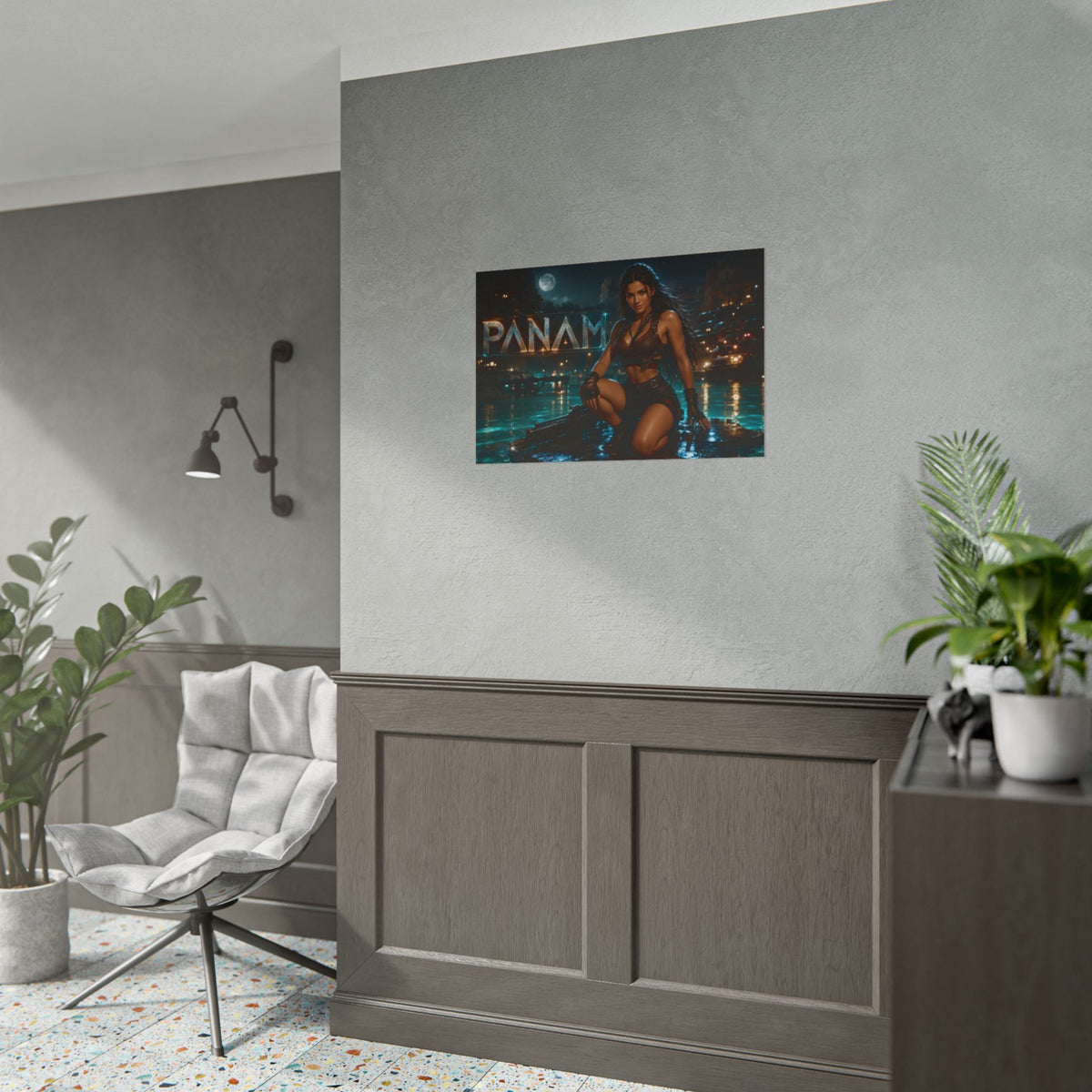 Panam Palmer Cyberpunk Gaming Poster Wall Art Gamer Room Decor Collectible Print