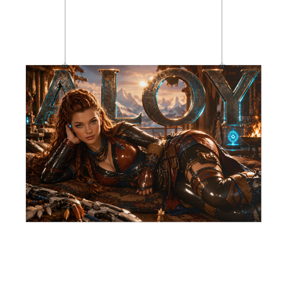 Game Room Decor Aloy Horizon Poster Gaming Wall Art Character Print