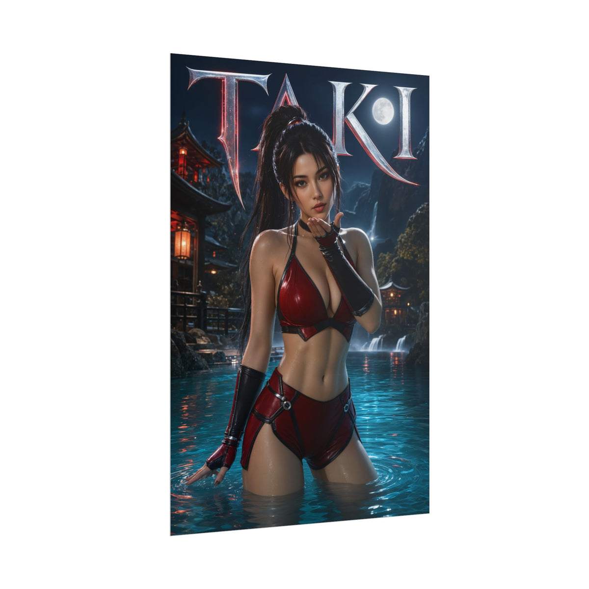 Taki Character Poster Soulcalibur Gamer Gift Gaming Setup Wall Decor Print