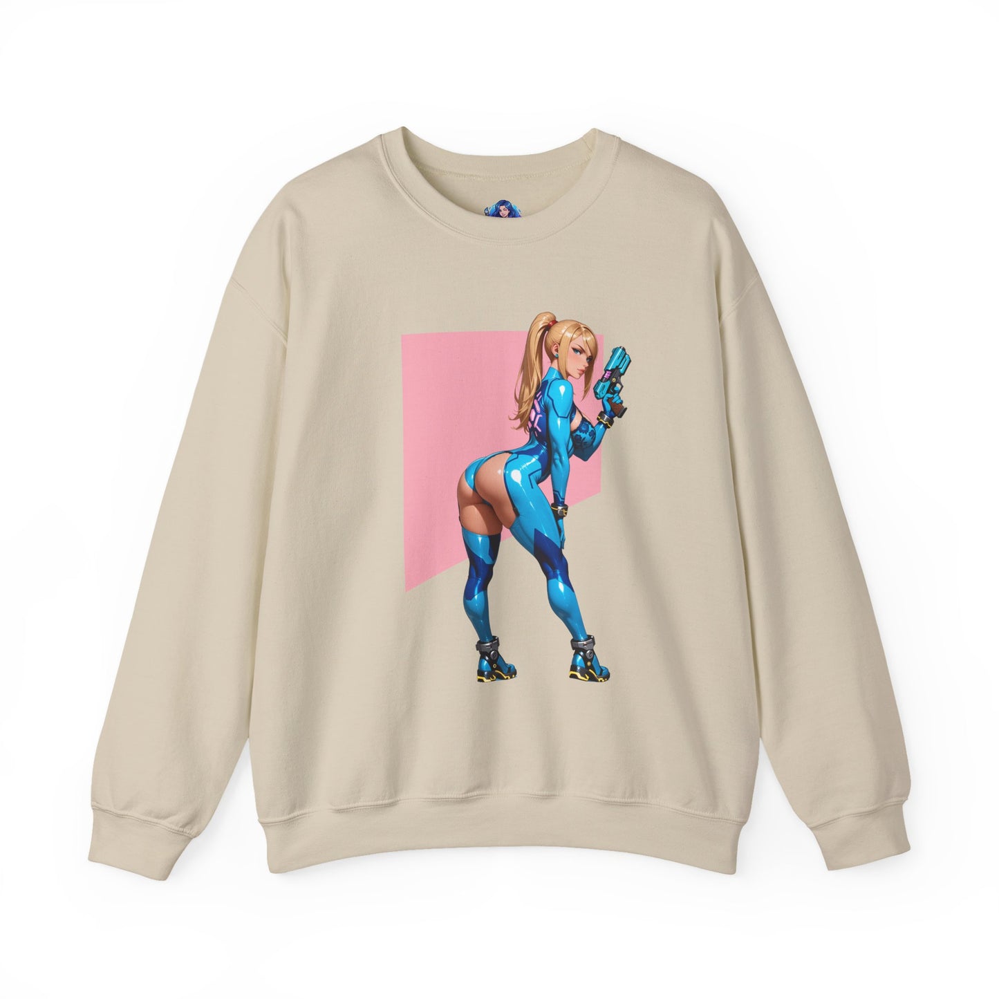 Samus Aran Sweatshirt, Galactic Hunter Rundhalsausschnitt, Gemütliche Gaming-Kleidung für den Alltag
