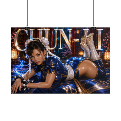 Chun Li Street Fighter Poster Gaming Wall Art Gamer Room Decor Collectible Print