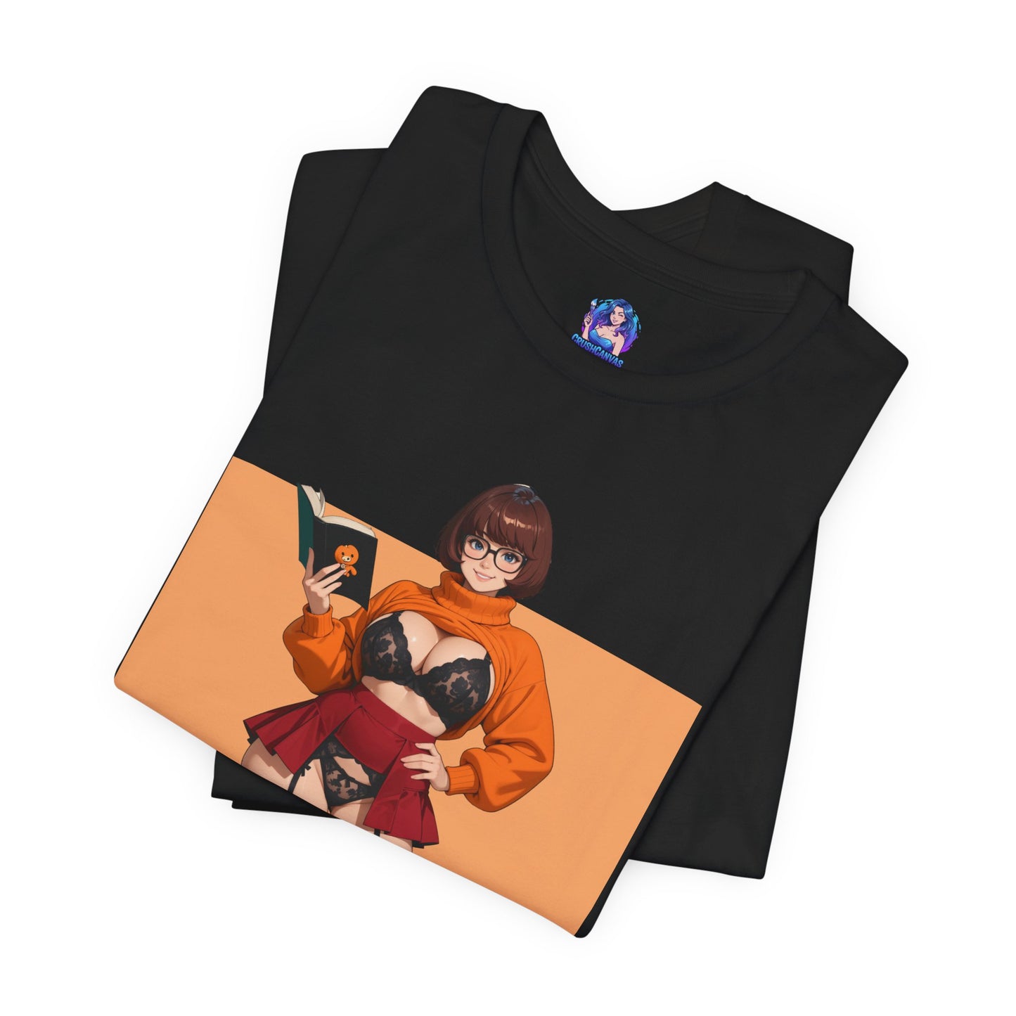 Velma Grafik-T-Shirt | Süßes Nerd-Girl-T-Shirt für Otakus und Retro-Fans | Smart-Heroine-Shirt