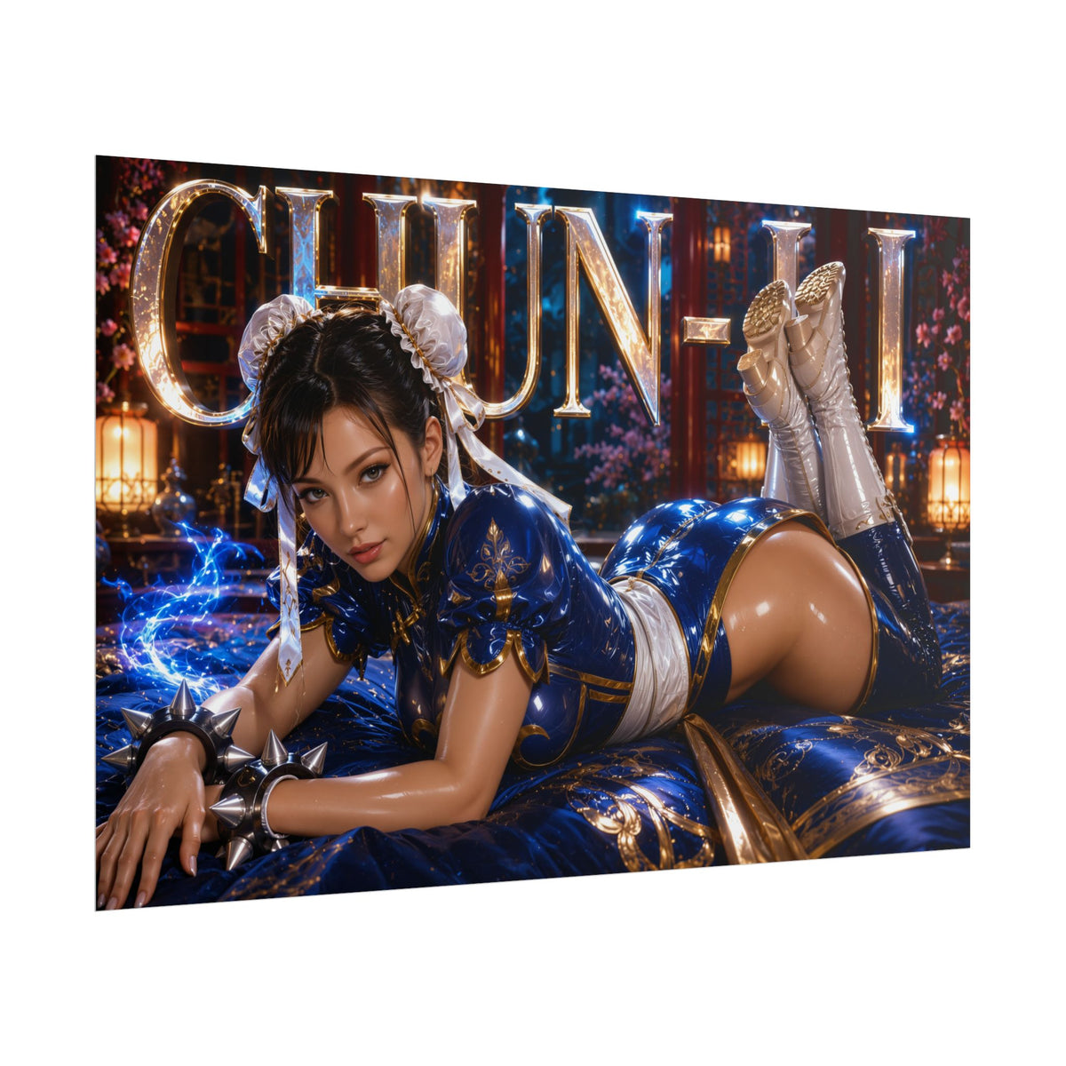 Chun Li Street Fighter Poster Gaming Wall Art Gamer Room Decor Collectible Print