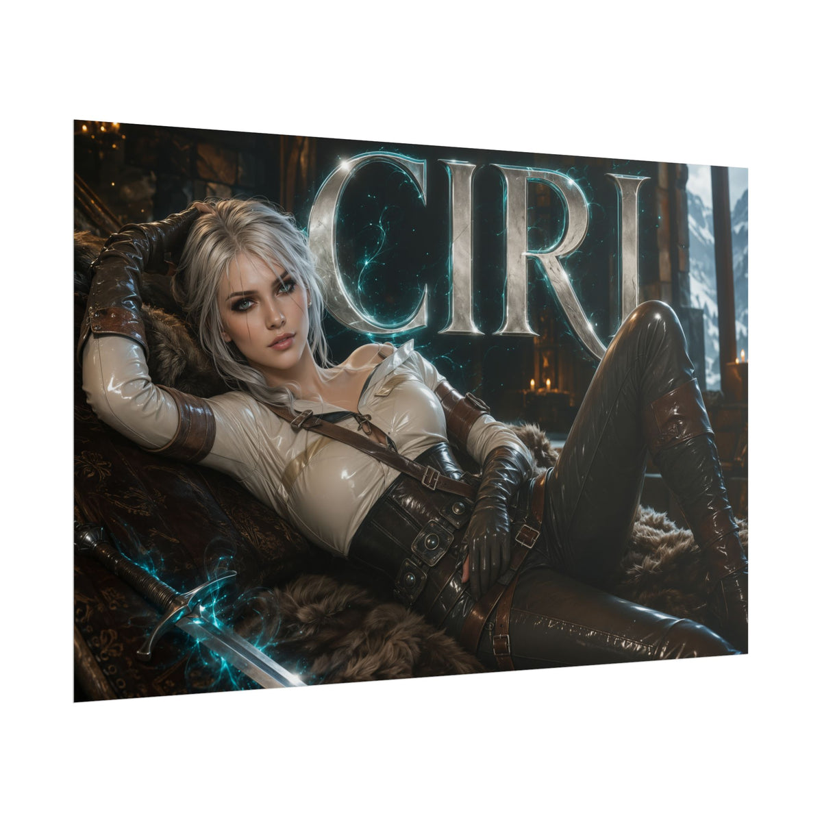 Ciri Character Poster The Witcher Gamer Room Wall Art Collectible Decor