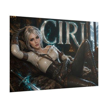 Ciri Character Poster The Witcher Gamer Room Wall Art Collectible Decor