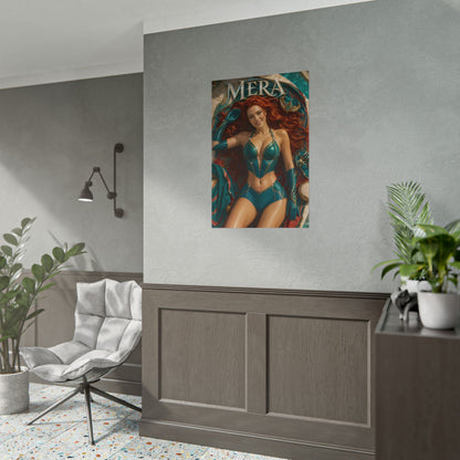 Mera Comic Poster Character Wall Art Collector Room Decor Art Print