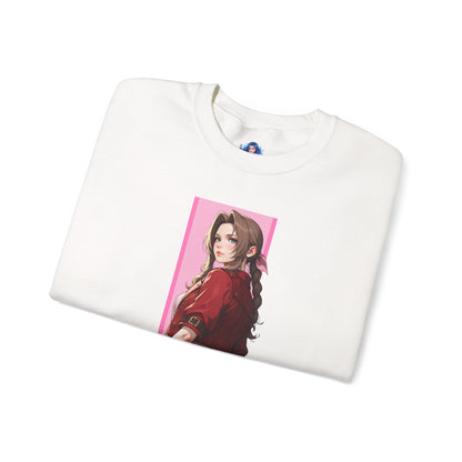 Aerith Gainsborough Sweatshirt, FFVII Crewneck, Cozy Fantasy Gaming Apparel for Fans