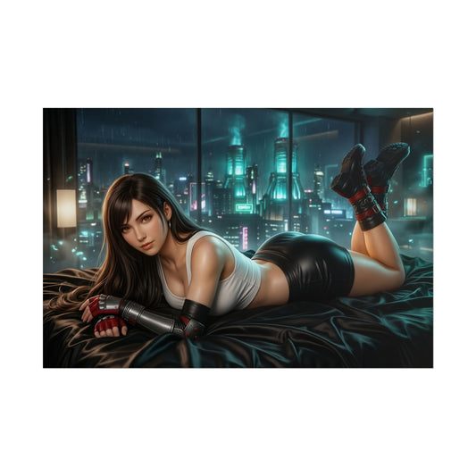 Tifa Lockhart Poster, Final Fantasy Wall Art, Gaming Print Decor