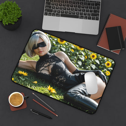 2B Gaming-Mauspad, Nier Automata Schreibtischunterlage, Anime-Kriegerinnen-Mauspad