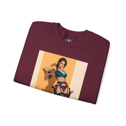 Толстовка з Ларою Крофт, футболка з круглим вирізом Tomb Raiders Hero, затишний вуличний одяг для колекціонерів