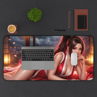 King of Fighters Mouse Pad, Mai Desk Mat, Gamer Gift XXL