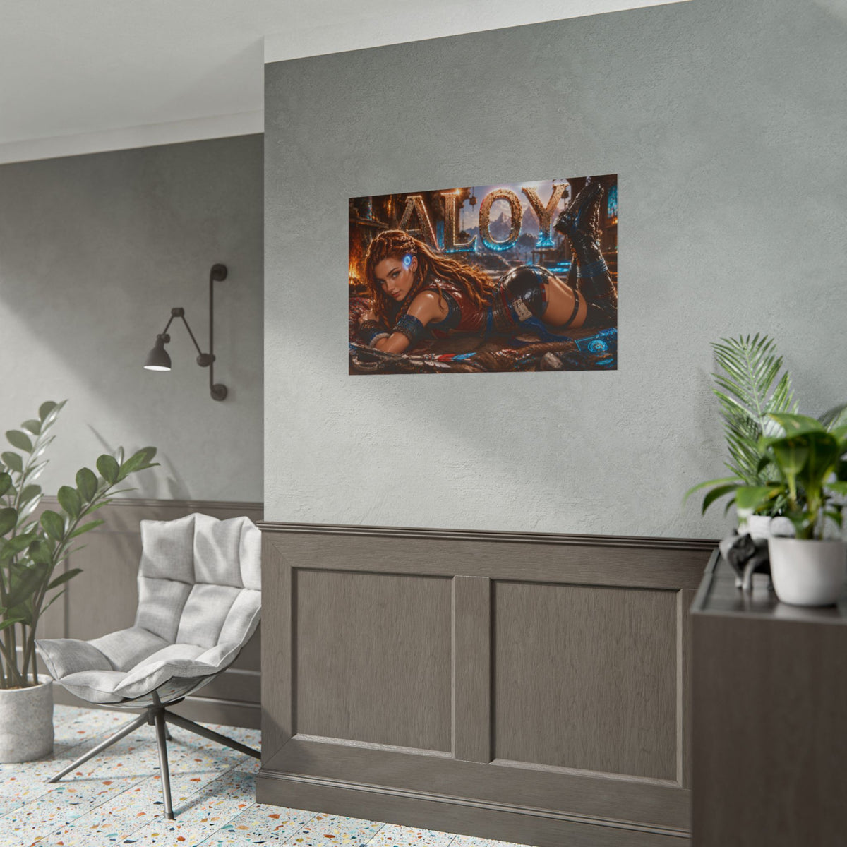 Gaming Wall Art Aloy Horizon Poster Game Room Decor Gamer Gift Print